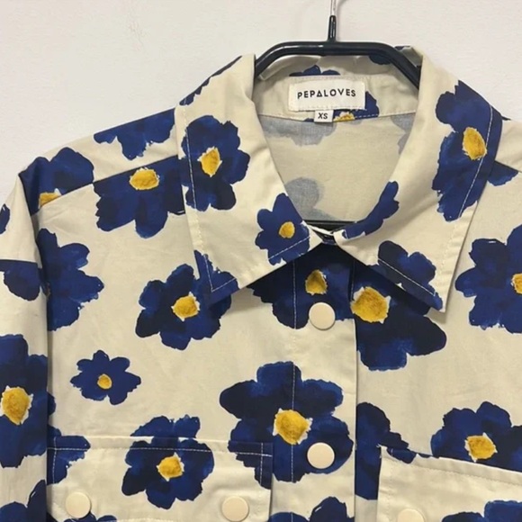 Pepaloves + Anthropologie Floral Button-Up Jacket - Picture 2 of 3